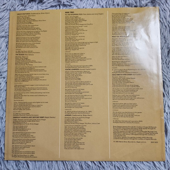 Emmylou Harris Roses In The Snow Vinyl Record Album BSK 3422 Vintage Country - Picture 7 of 12